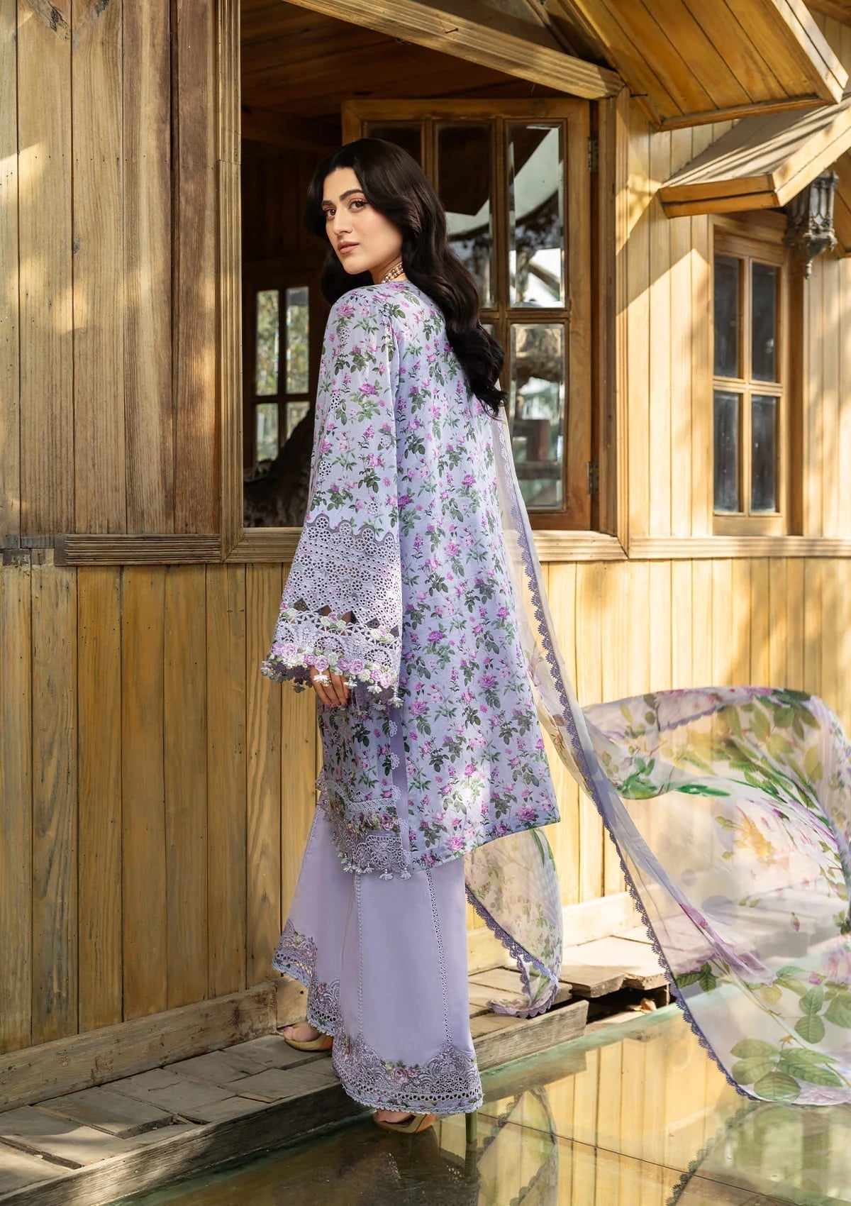 Elaf Premium | Chikankari Prints 26 | ERC-6B IRIS