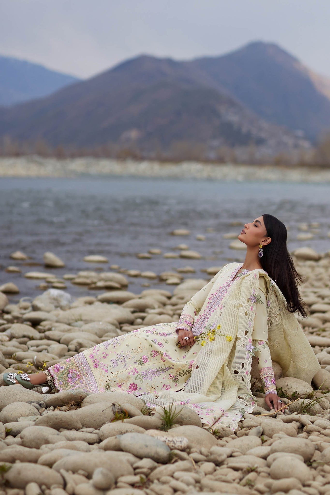 Elan | Lawn24 | NEDINE (EL24-02 B) -  Elan Luxury - Original Designer Dress - House of Maryam