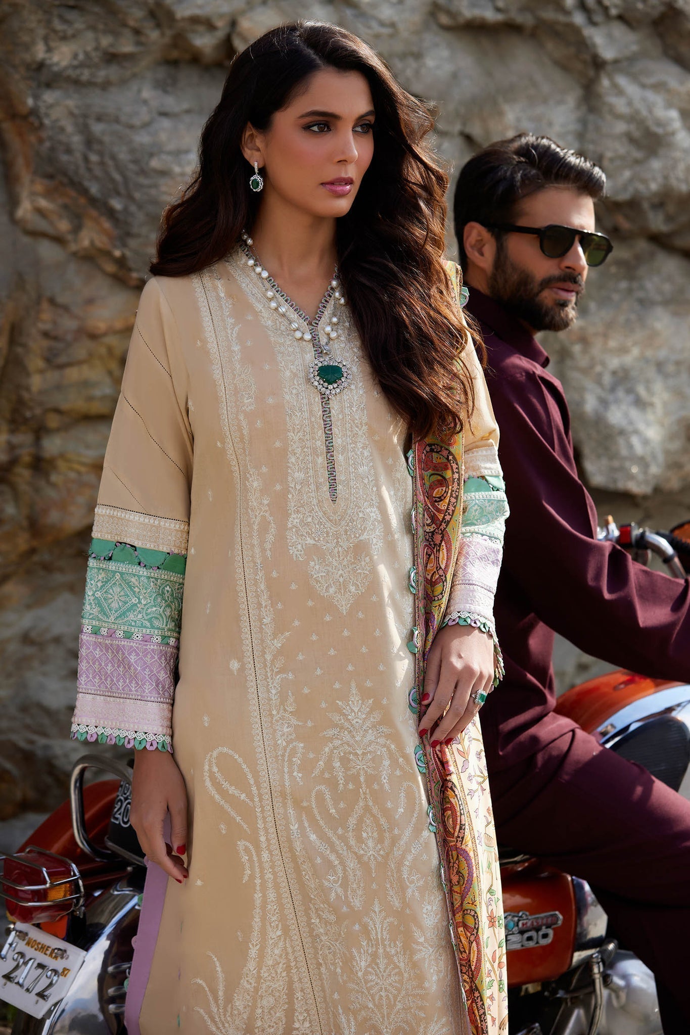 Elan | Lawn24 | SHERINE (EL24-07 B) -  Elan Luxury - Original Designer Dress - House of Maryam