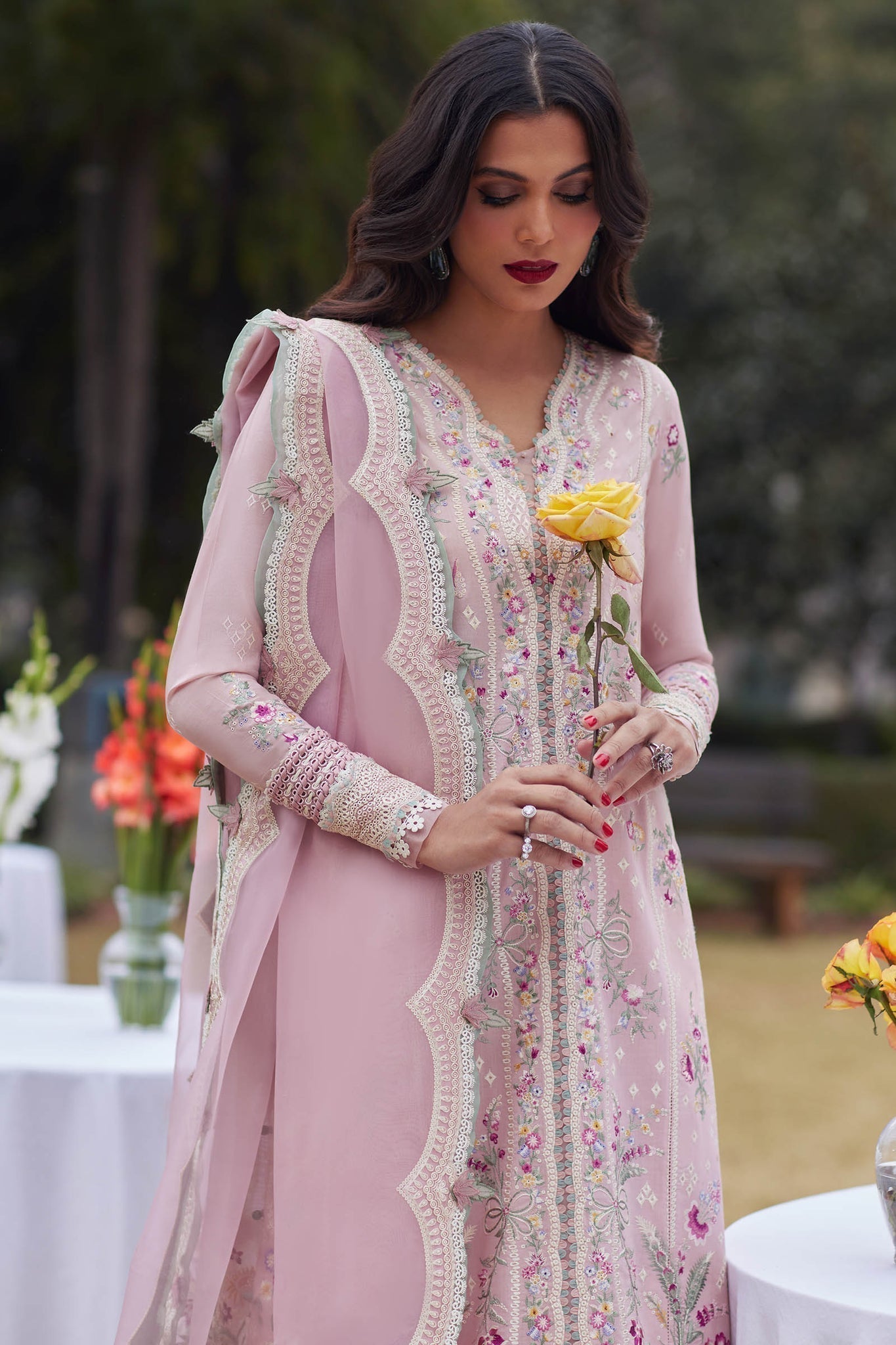 Elan | Lawn24 | MIRZETA (EL24-11 B) -  Elan Luxury - Original Designer Dress - House of Maryam