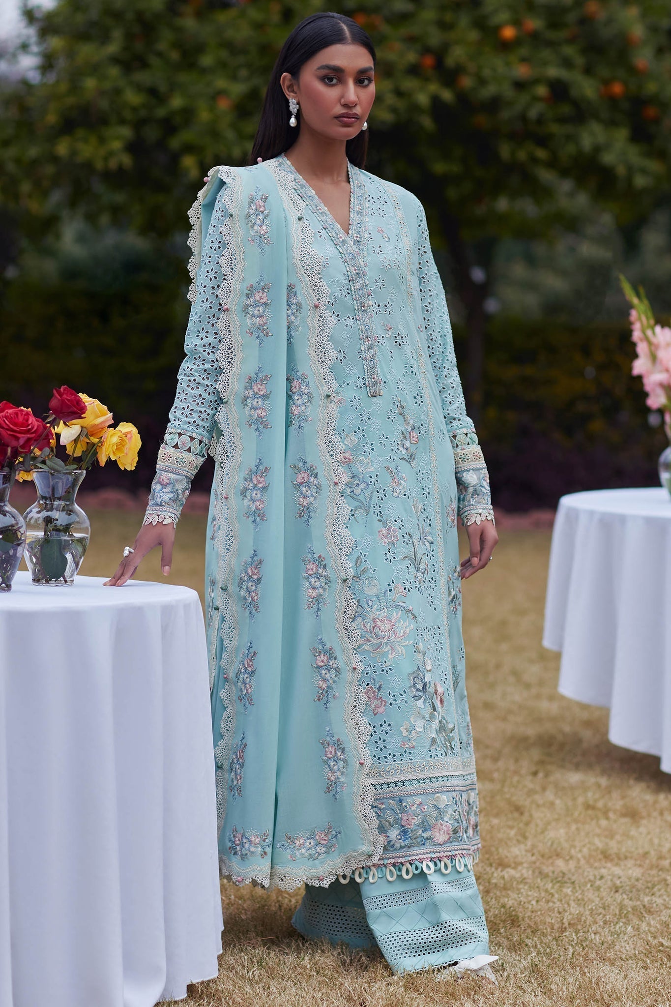 Elan | Lawn24 | AIREEN (EL24-09 B) -  Elan Luxury - Original Designer Dress - House of Maryam