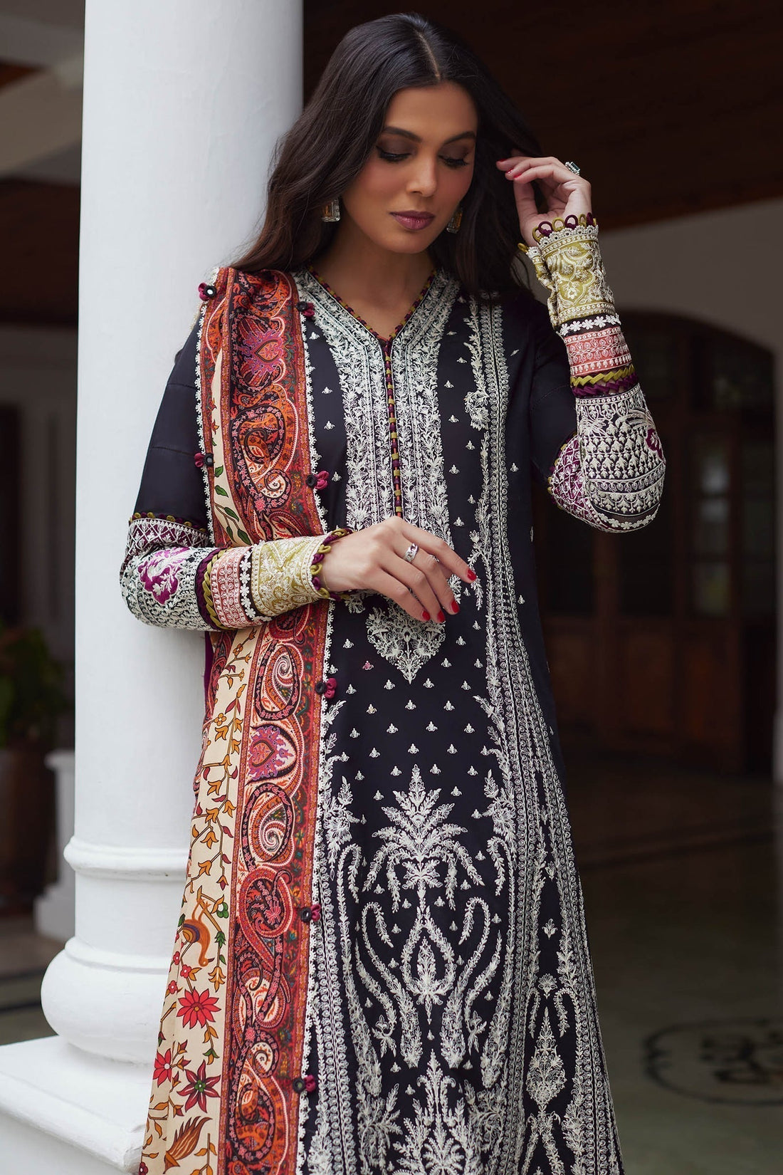 Elan | Lawn24 | SHERINE (EL24-07 A) -  Elan Luxury - Original Designer Dress - House of Maryam