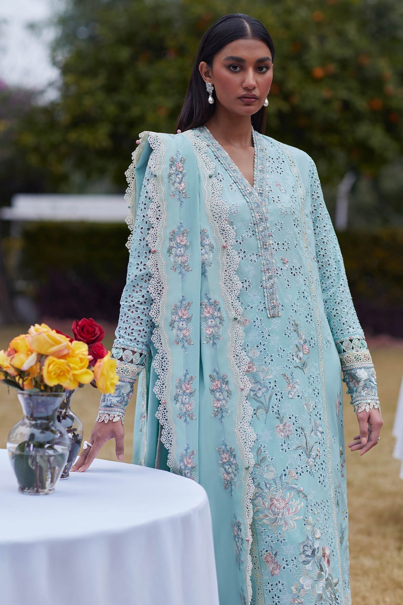 Elan | Lawn24 | AIREEN (EL24-09 B) -  Elan Luxury - Original Designer Dress - House of Maryam