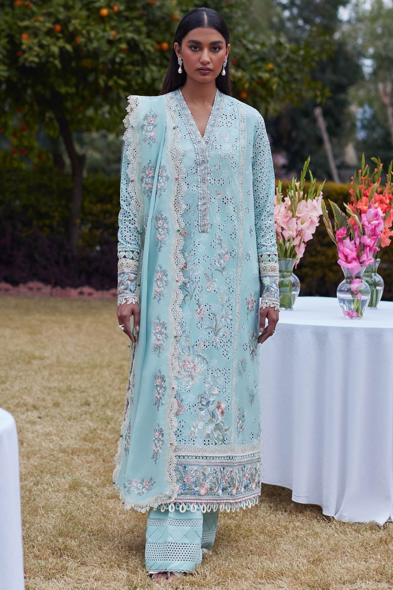 Elan | Lawn24 | AIREEN (EL24-09 B) -  Elan Luxury - Original Designer Dress - House of Maryam