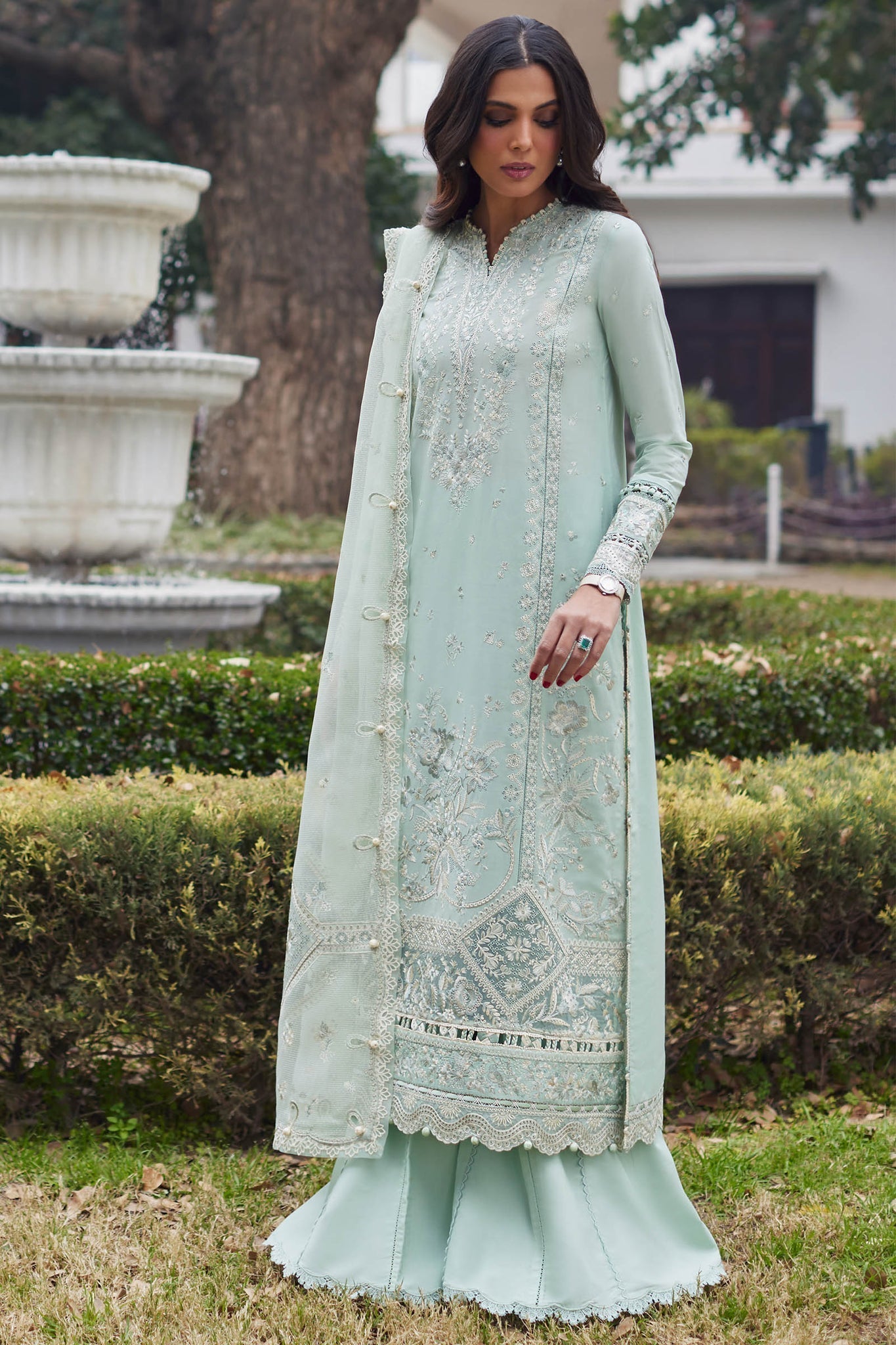 Elan | Lawn24 | MINA (EL24-01 B) -  Elan Luxury - Original Designer Dress - House of Maryam
