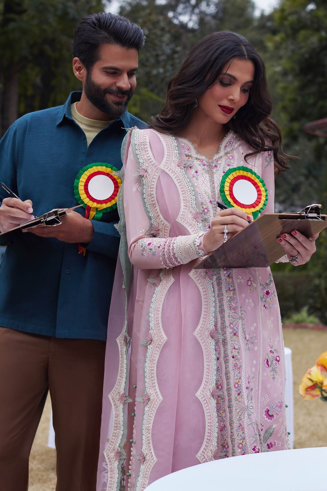 Elan | Lawn24 | MIRZETA (EL24-11 B) -  Elan Luxury - Original Designer Dress - House of Maryam