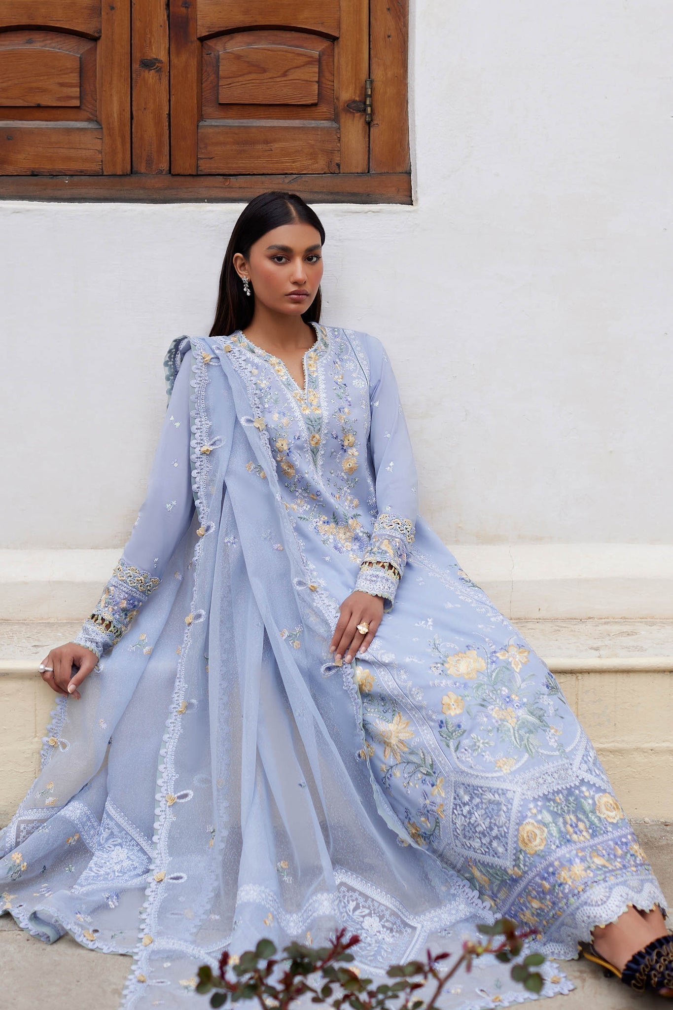 Elan | Lawn24 | MINA (EL24-01 A) -  Elan Luxury - Original Designer Dress - House of Maryam