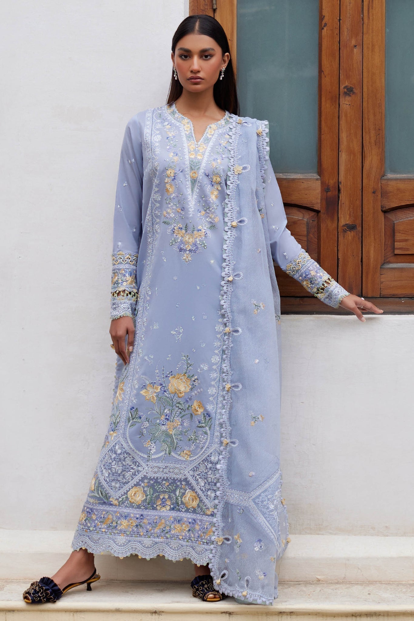 Elan | Lawn24 | MINA (EL24-01 A) -  Elan Luxury - Original Designer Dress - House of Maryam