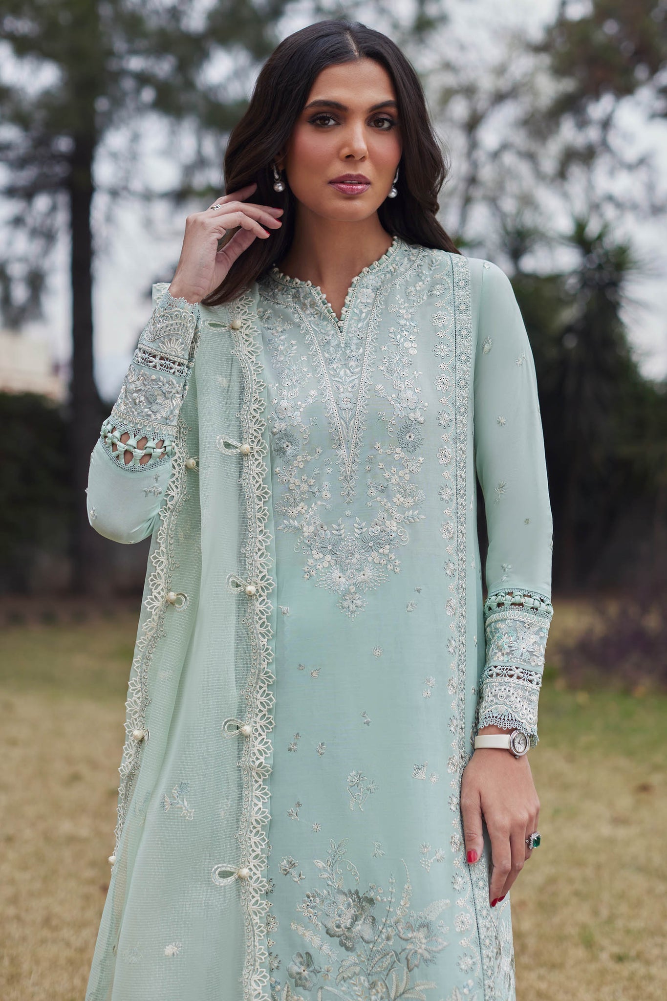 Elan | Lawn24 | MINA (EL24-01 B) -  Elan Luxury - Original Designer Dress - House of Maryam