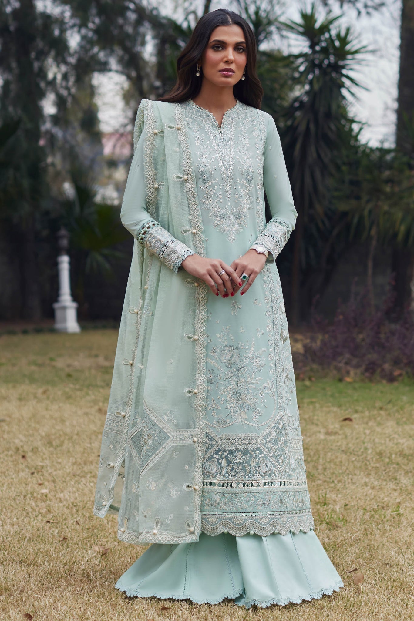 Elan | Lawn24 | MINA (EL24-01 B) -  Elan Luxury - Original Designer Dress - House of Maryam