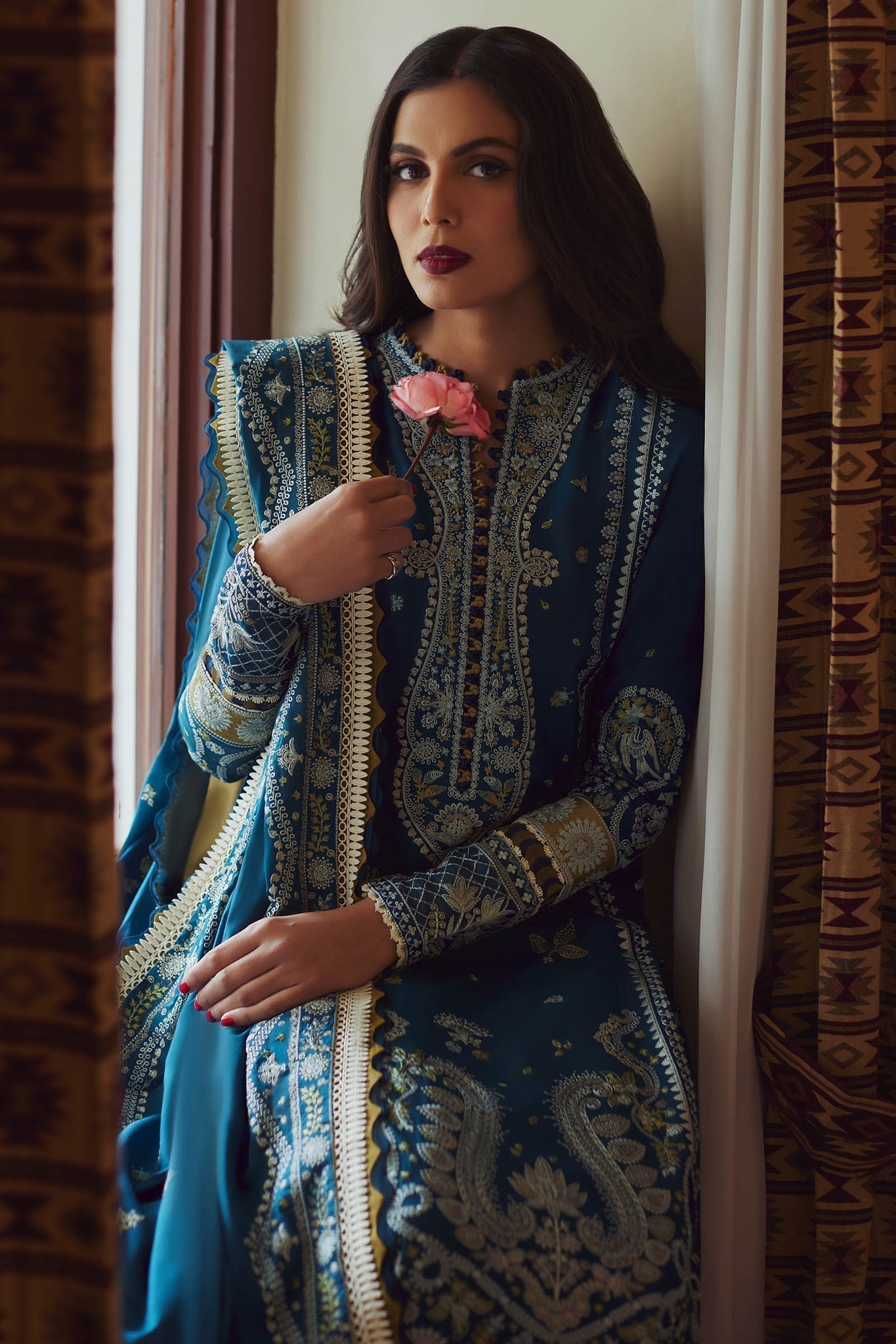 Elan | Lawn24 | MAHROSH (EL24-04 A) -  Elan Luxury - Original Designer Dress - House of Maryam