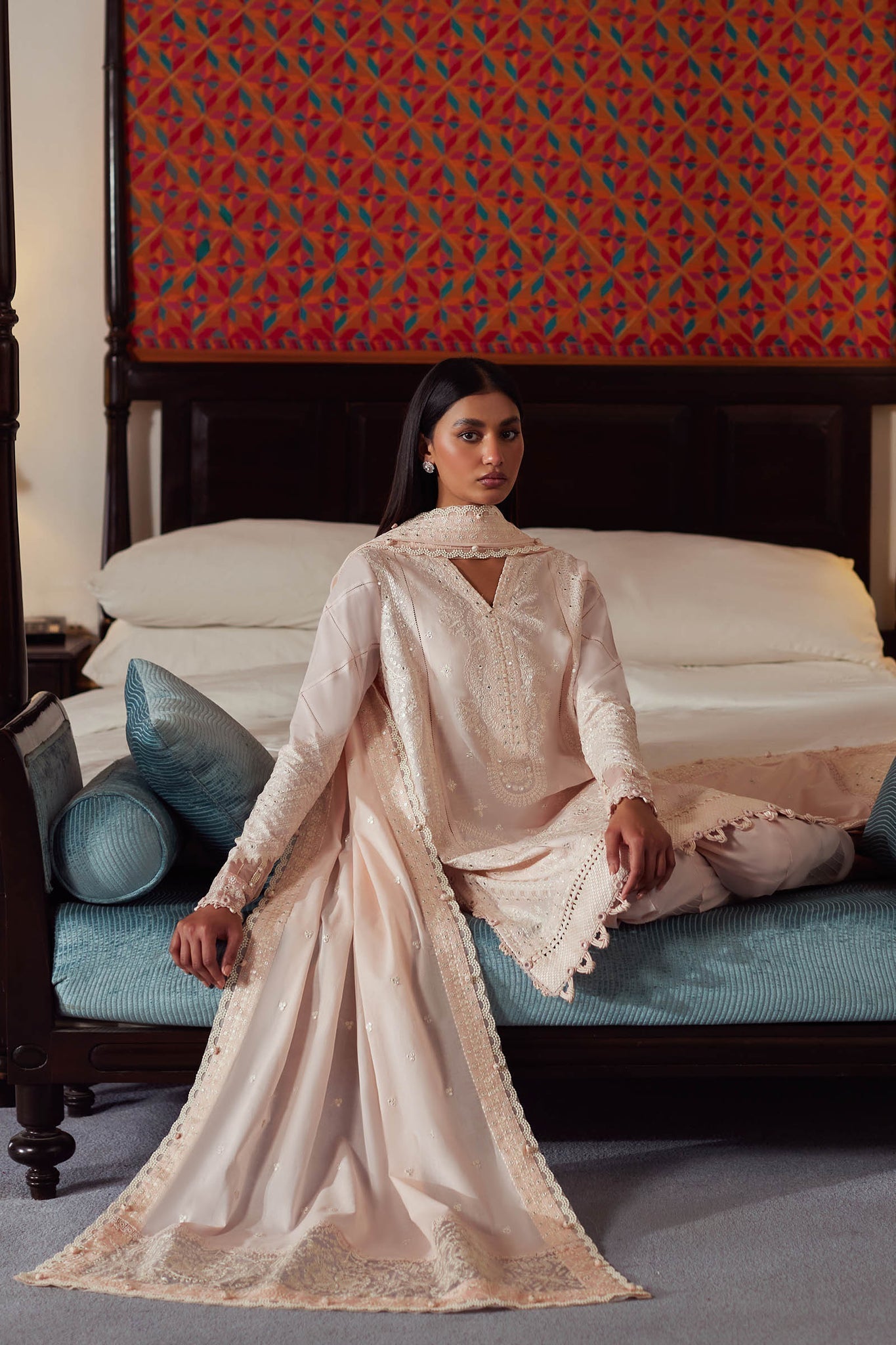 Elan | Lawn24 | ZEINA (EL24-12 B) -  Elan Luxury - Original Designer Dress - House of Maryam