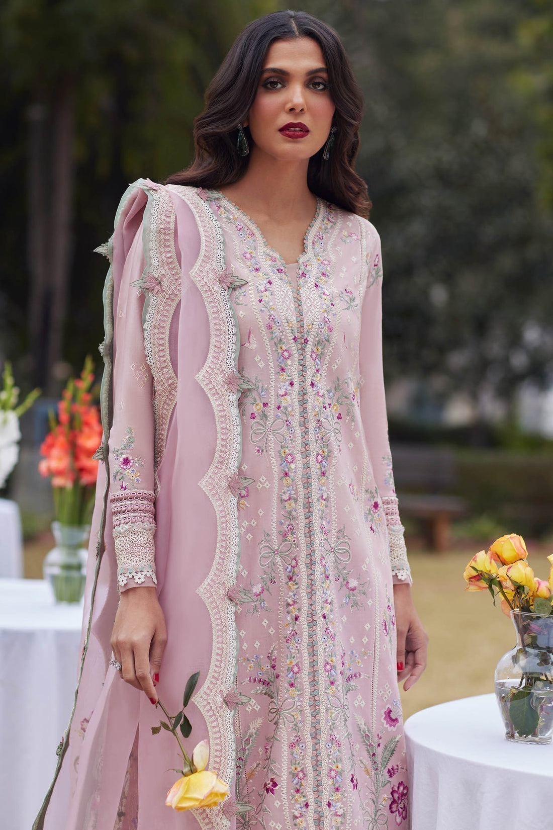 Elan | Lawn24 | MIRZETA (EL24-11 B) -  Elan Luxury - Original Designer Dress - House of Maryam