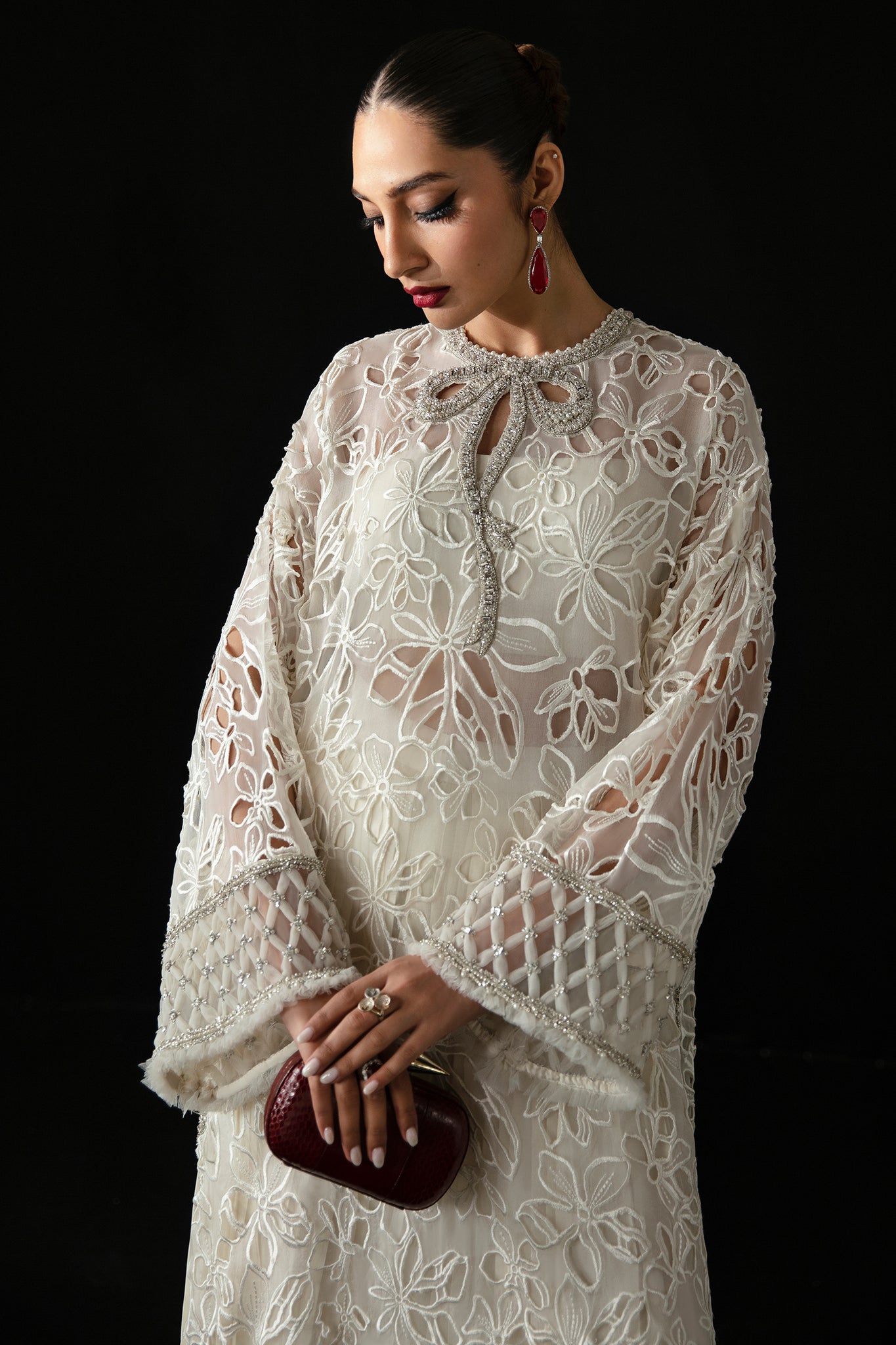 Elan | Pret Crepusule |  VOILE D'ARGENT (EP-21308) -  Elan Ladies Clothes - Original Designer Dress - House of Maryam