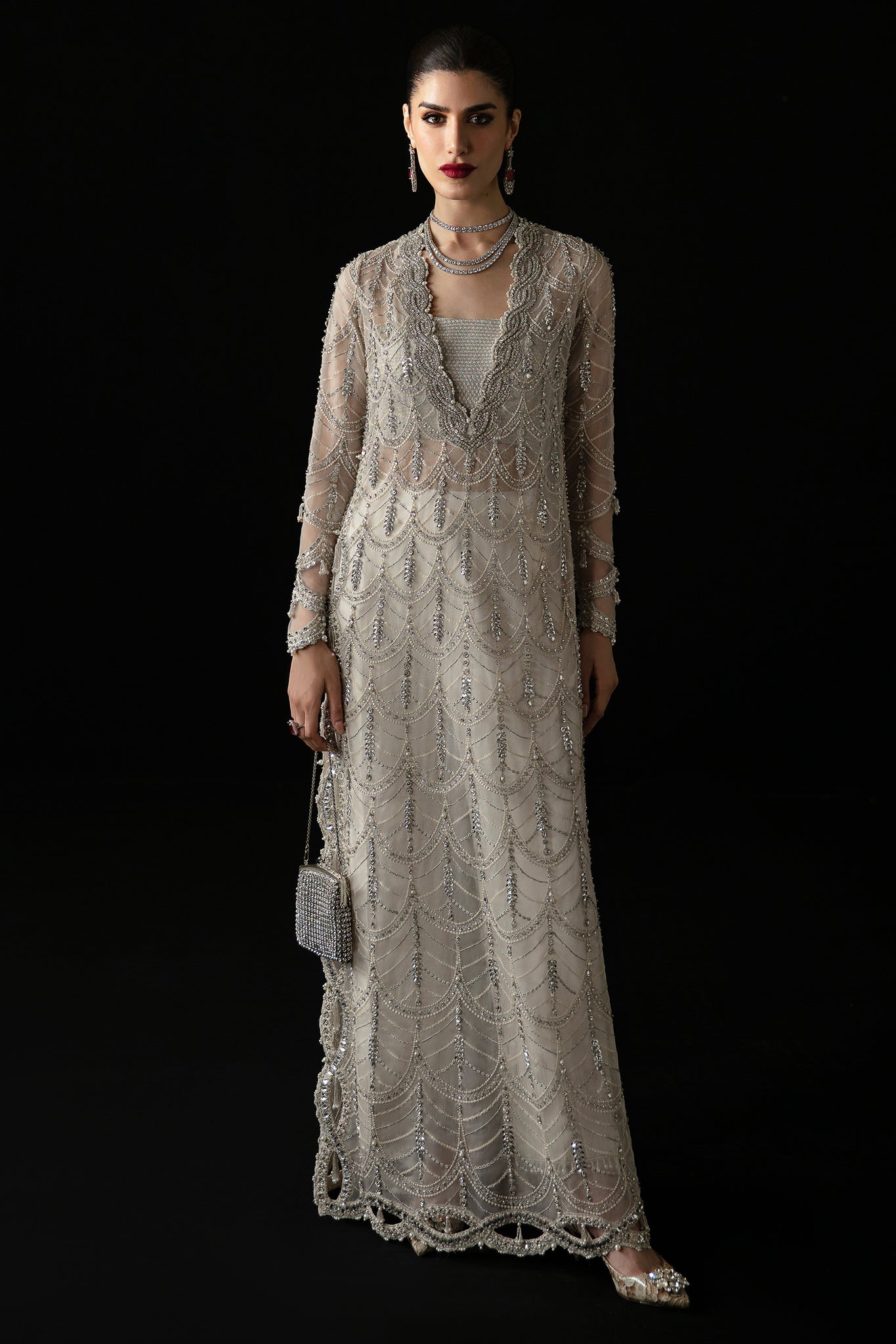 Elan | Pret Crepusule | LUMIÈRE DE NEIG (EP-21302) -  Elan Ladies Clothes - Original Designer Dress - House of Maryam