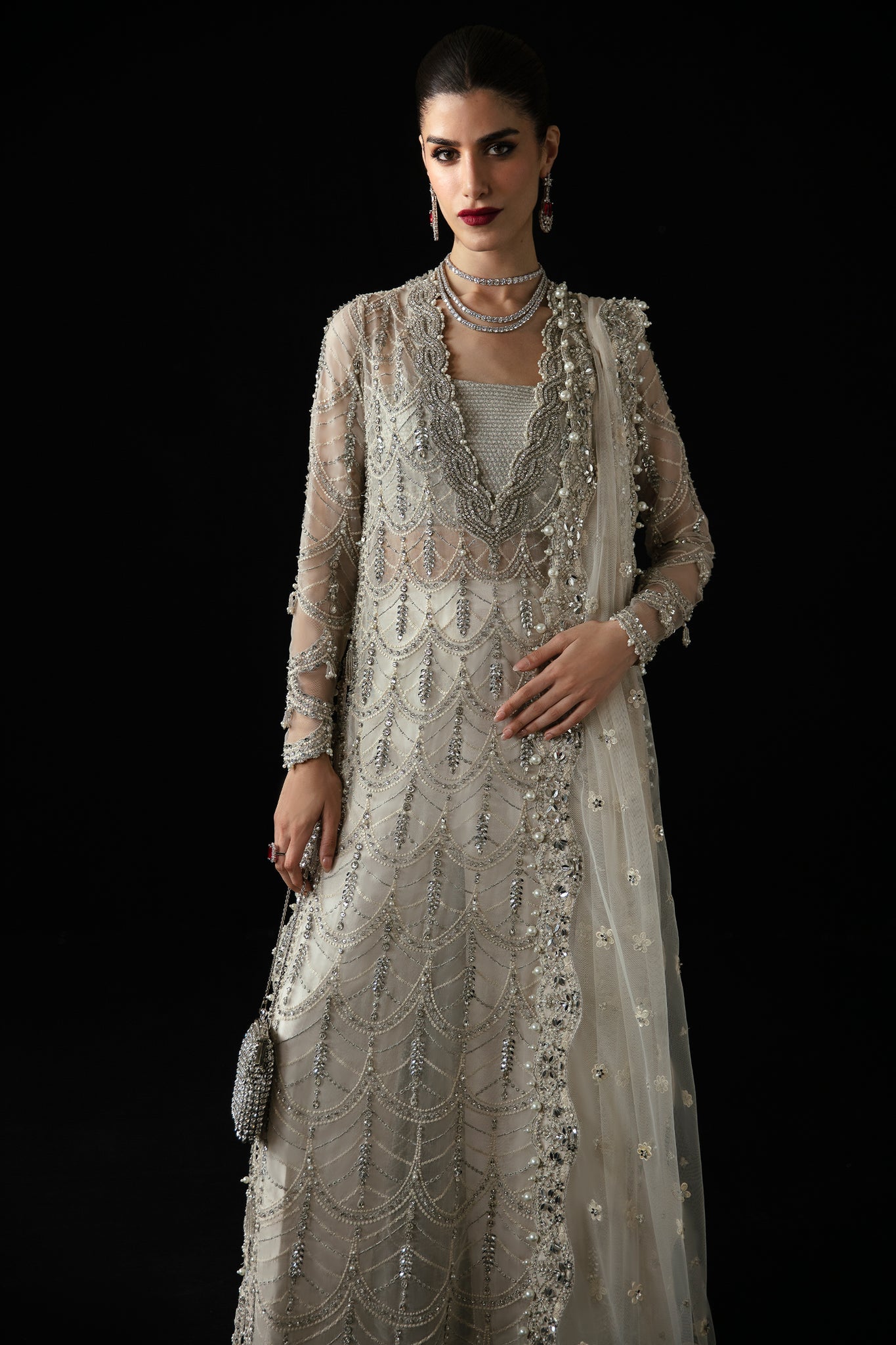 Elan | Pret Crepusule | LUMIÈRE DE NEIG (EP-21302) -  Elan Ladies Clothes - Original Designer Dress - House of Maryam