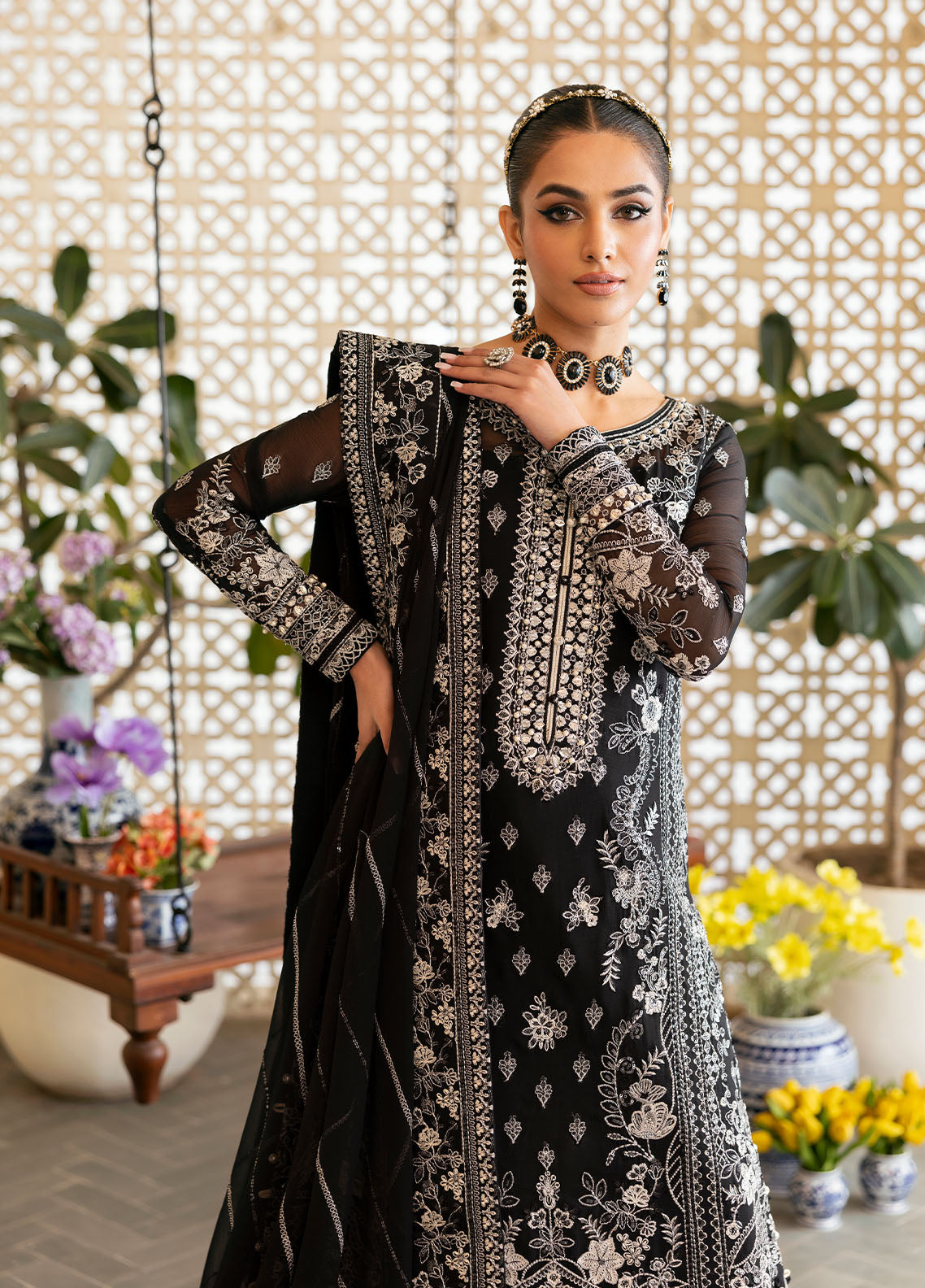Gulaal | Reverie Embroidered Chiffon | NYRA