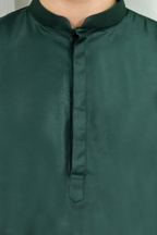 Green Dupion Art Silk Kurta Pajama