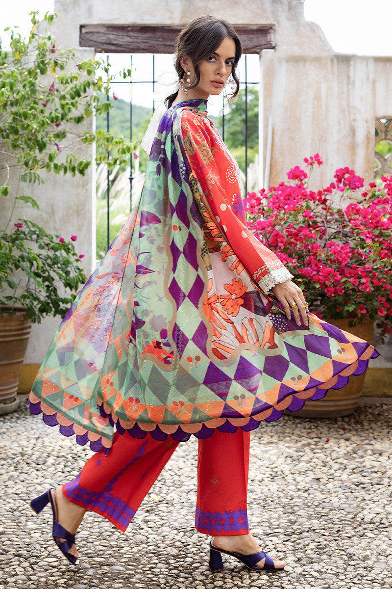 Mushq | Mirasol Printed Cambric | Carmin Rosa
