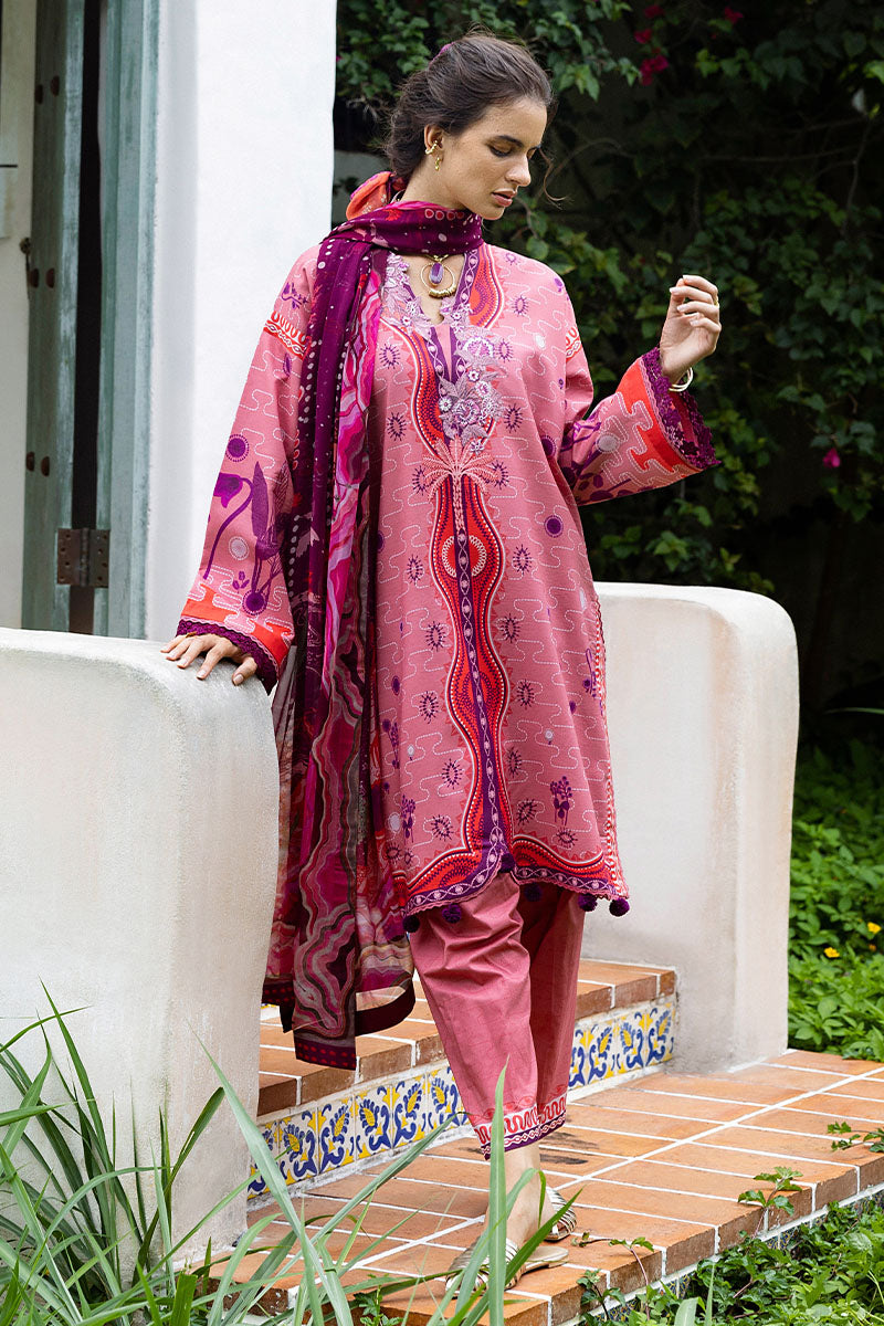 Mushq | Mirasol Printed Cambric | Coral Mar