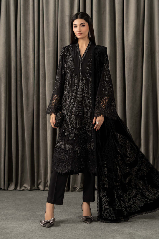 Maria B | Winter Luxe Pret 25 | WLS-1307-Black