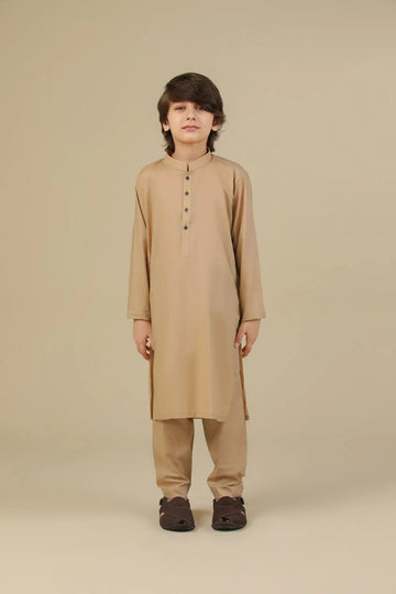 Camel Soft Cotton Kurta Trouser - Kids