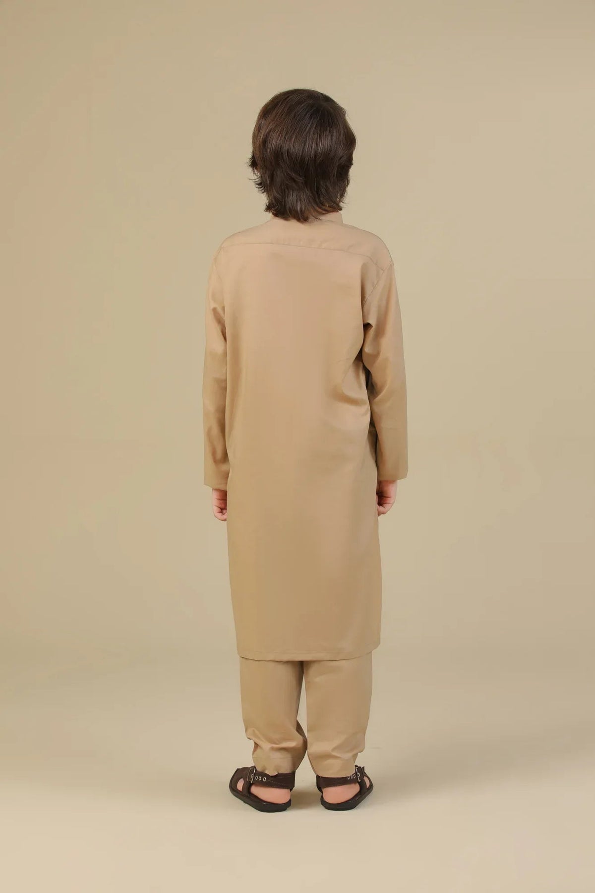 Camel Soft Cotton Kurta Trouser - Kids