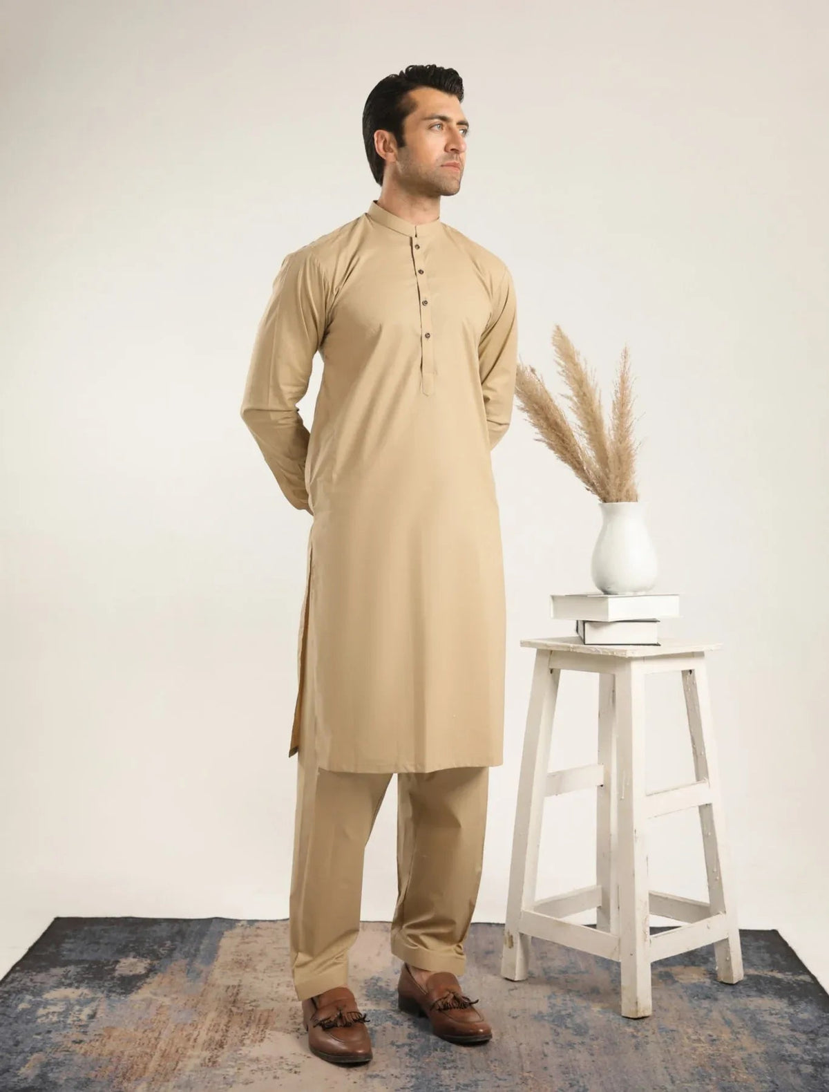 Ivory Skin Soft Cotton Kurta Shalwar - Men