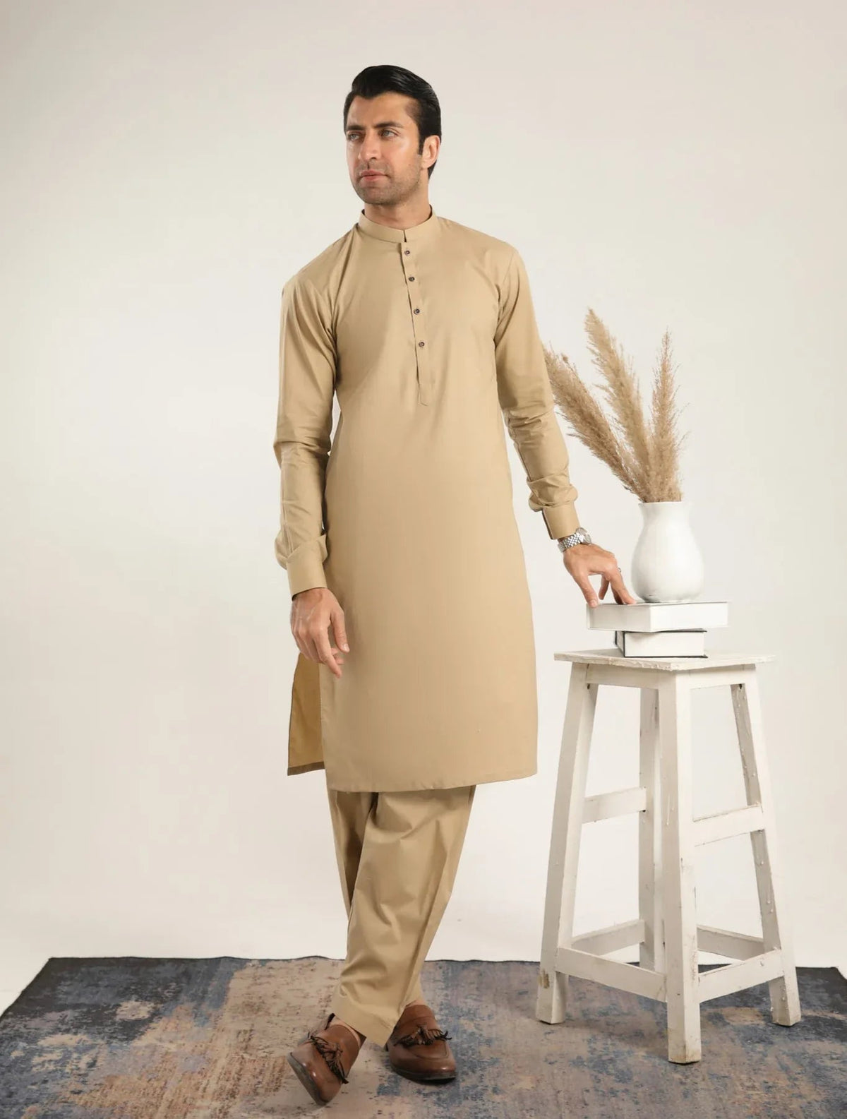 Ivory Skin Soft Cotton Kurta Shalwar - Men
