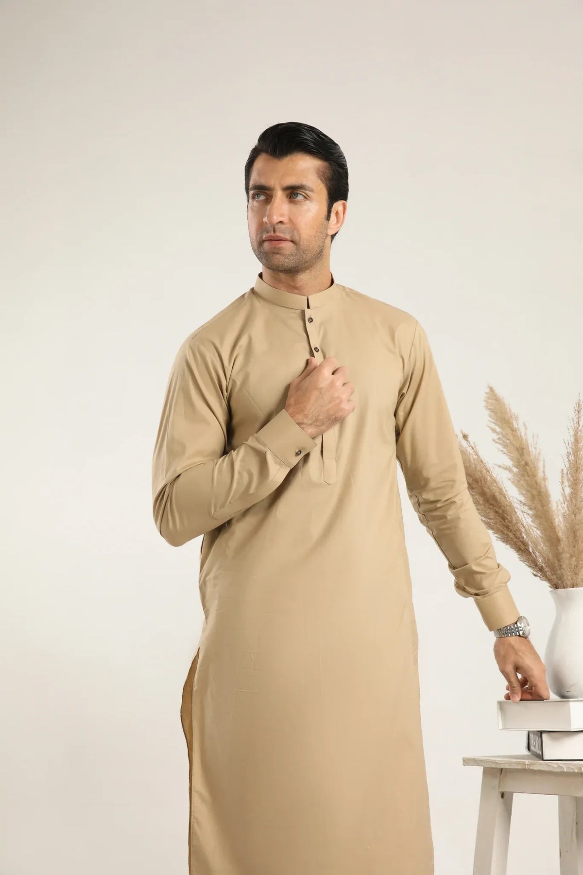 Ivory Skin Soft Cotton Kurta Shalwar - Men