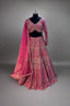 Stunning pink lehenga Embroidered with mirror and cutdana work