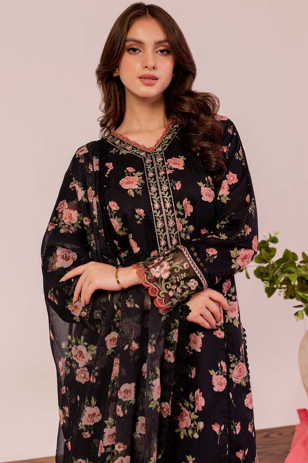 Farasha | Printed Essentials | Black Scarlet