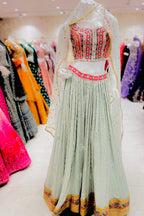 Mint green Lehenga