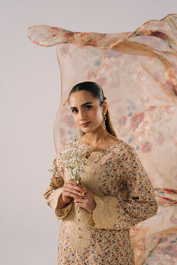 Imrozia Premium | Floral Atelier Lawn | IPL-17 Serene Petals