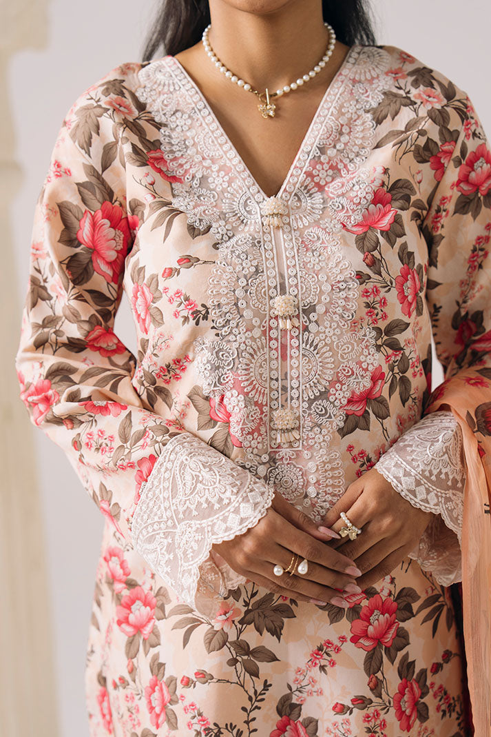 Imrozia Premium | Floral Atelier Lawn | IPL-19 Fleur Pastelle