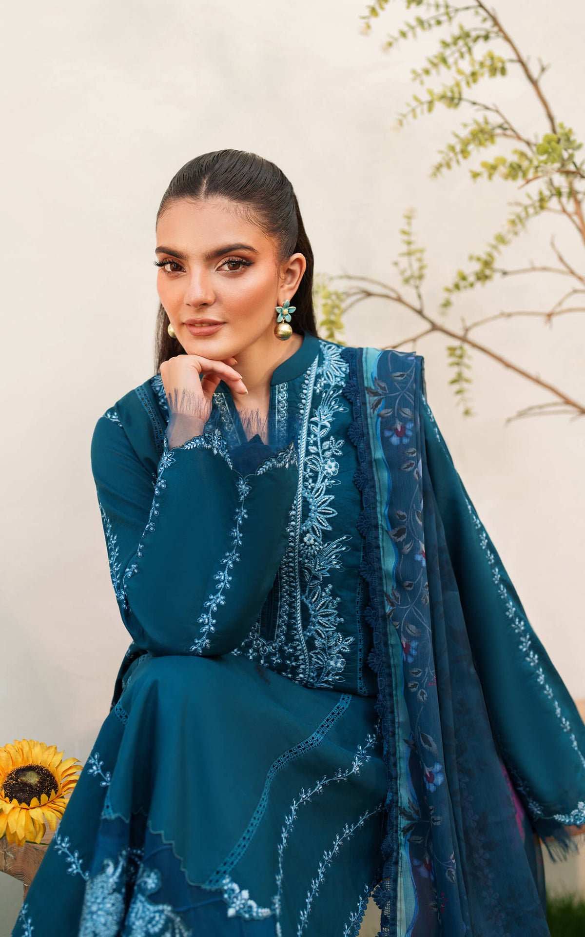 Asifa and Nabeel | Eden Cambric 25 | Iris Cloud ECU25-05