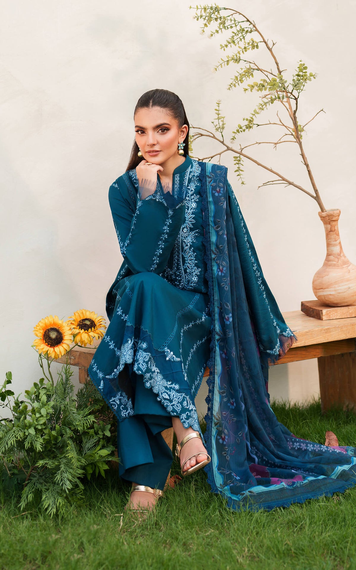 Asifa and Nabeel | Eden Cambric 25 | Iris Cloud ECU25-05