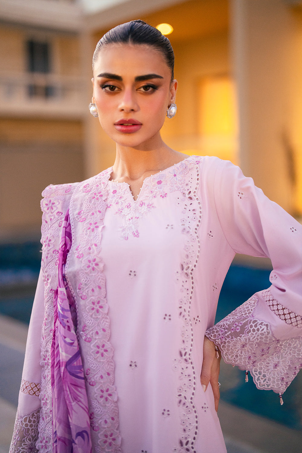 Azure | Luxury Lawn 26 | Lilac Majesty