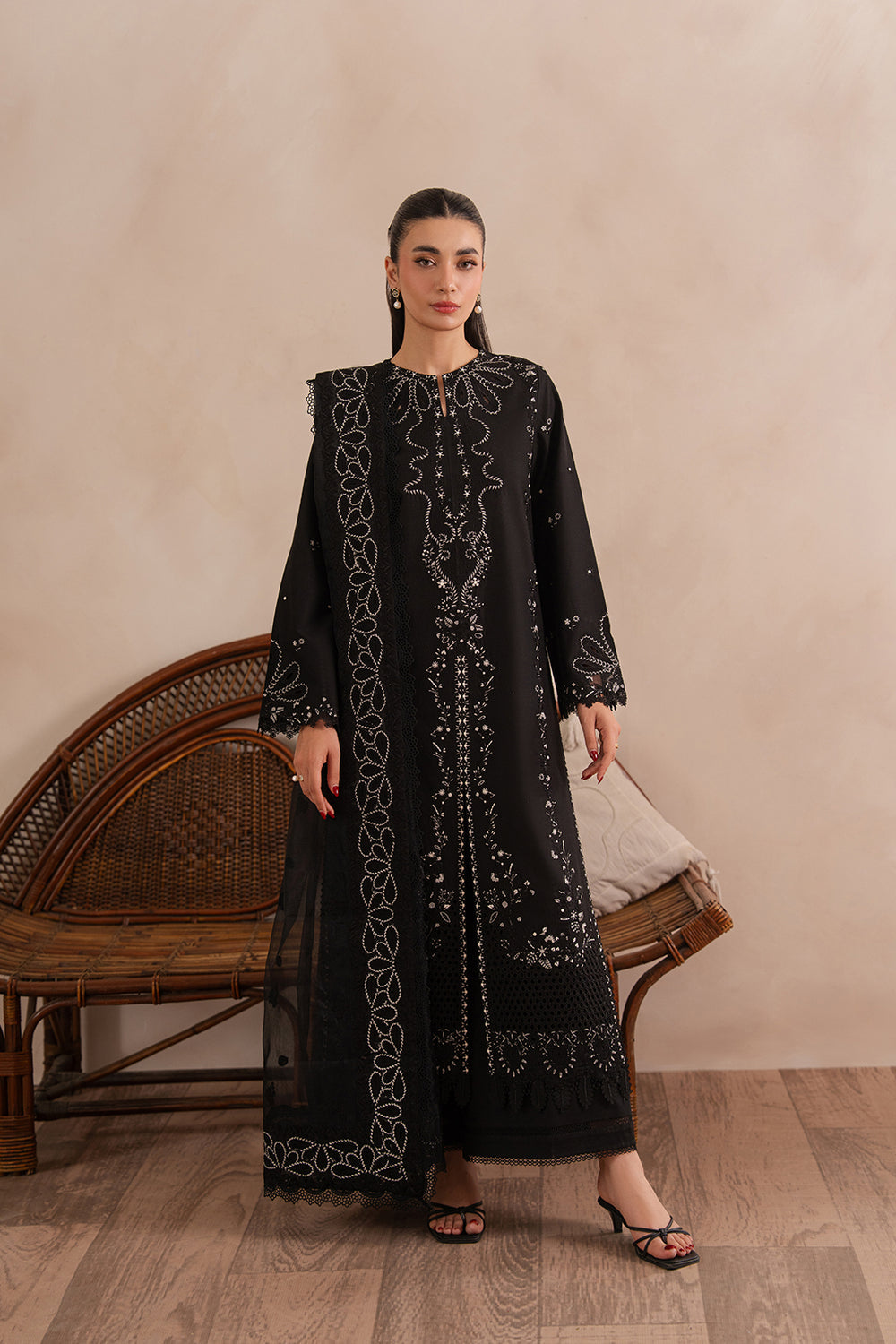 Afrozeh | Muted Muse 26 | Chalk