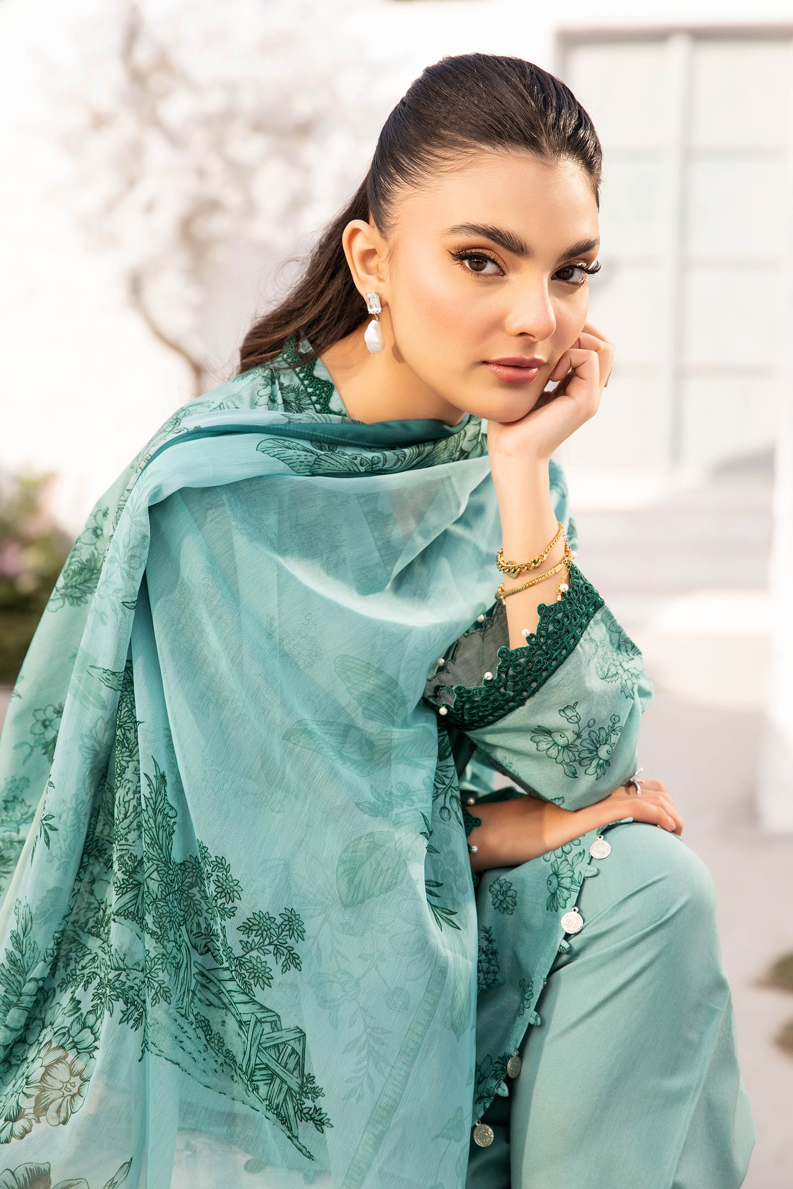 Maria B | M Basic Summer Lawn 25 | MB-CUS25-708B