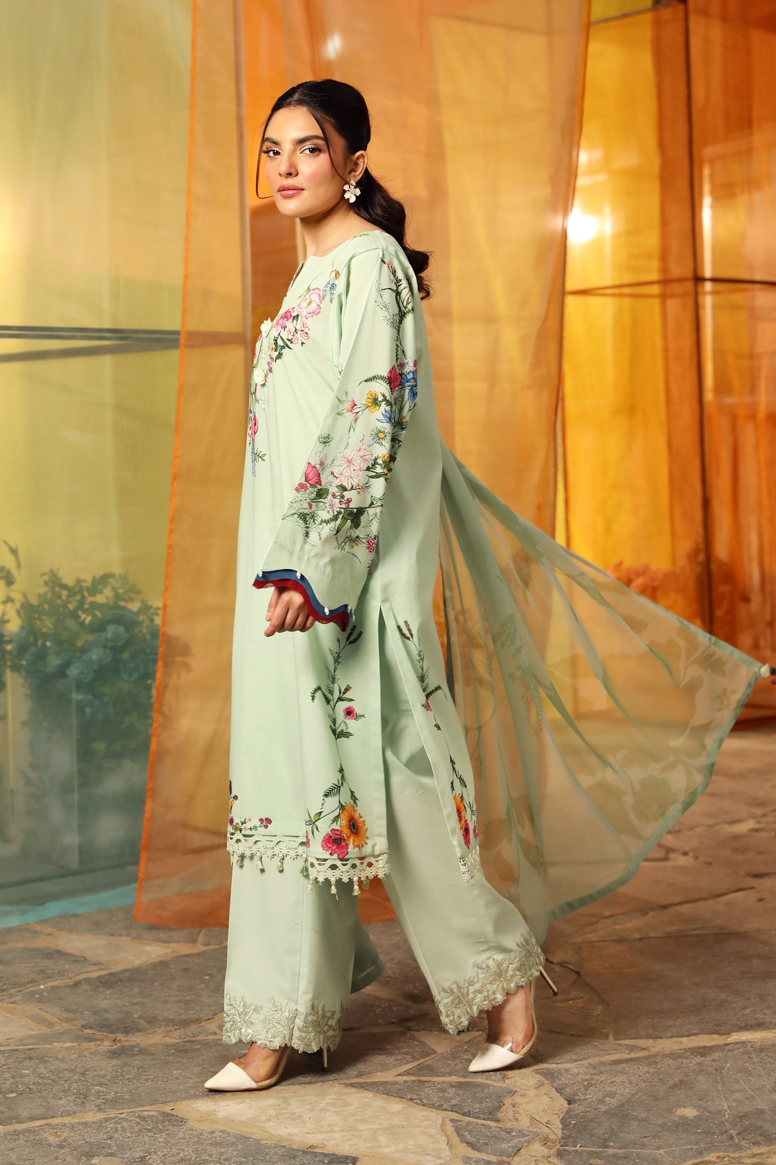Maria B | M Basic Summer Lawn 25 | MB-CUS25-712B