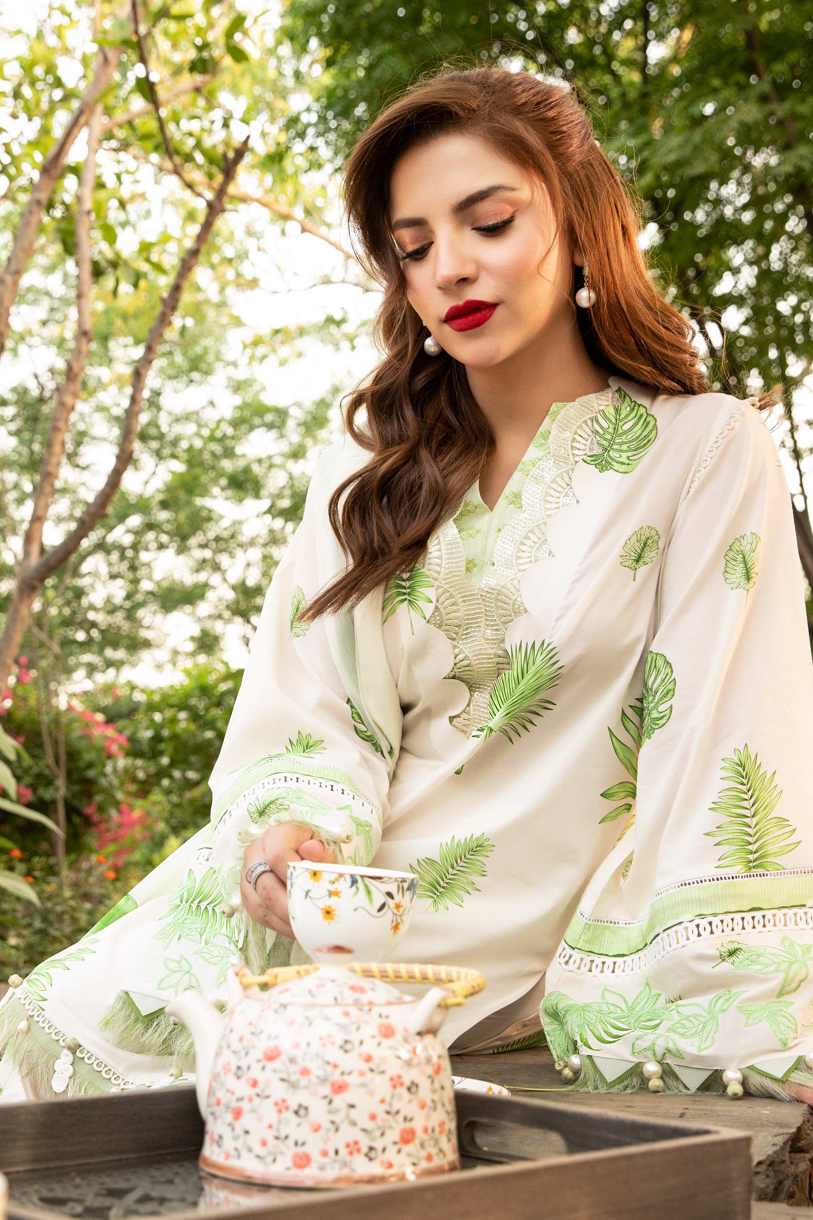 Maria B | Eid Basic Lawn | MB-CUS25-906B