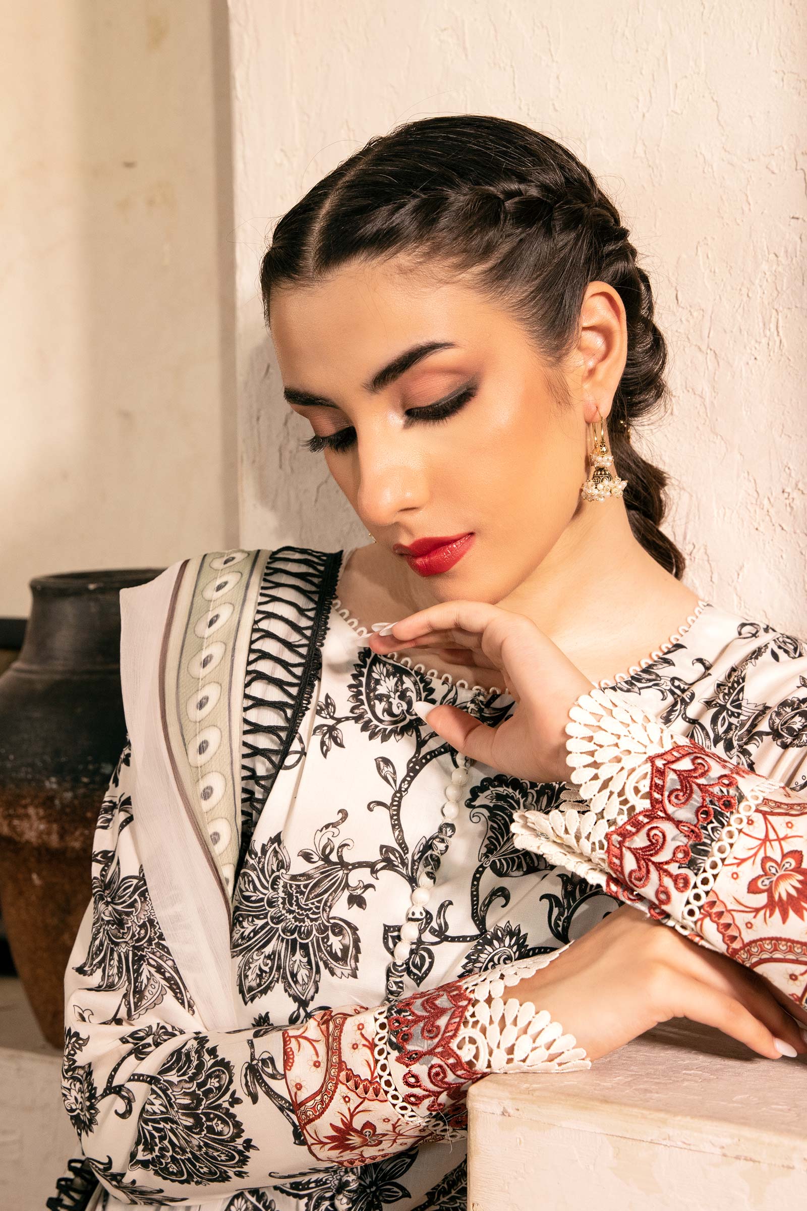 Maria B | Eid Basic Lawn | MB-CUS25-909A