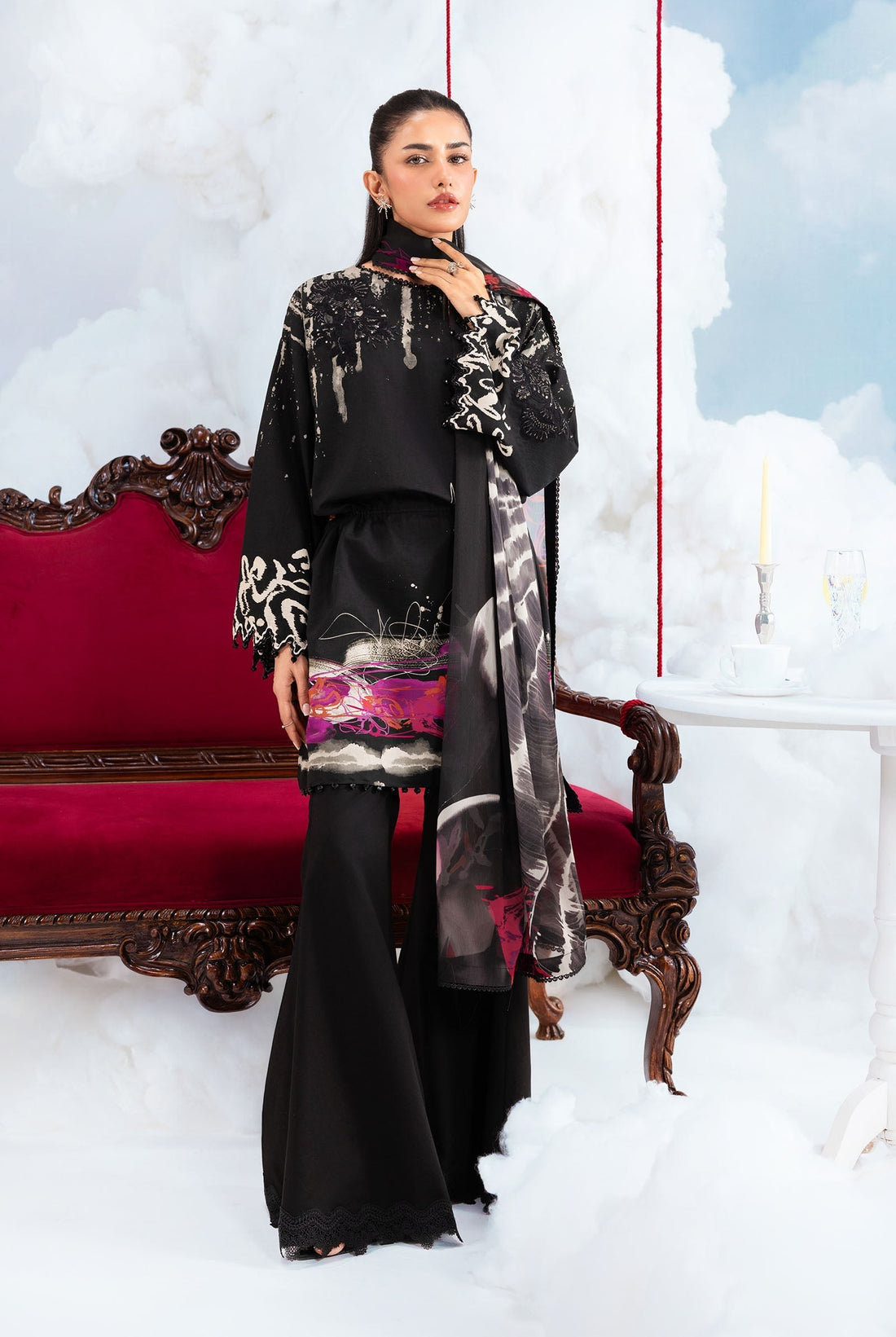 Maria B | M Basics Dreamscape Eid Lawn | MB-CUSV14-06A