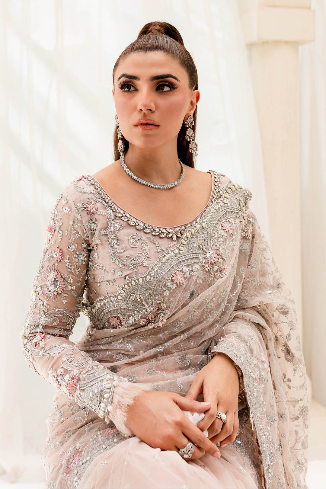 Maria B | Bridal Couture | Pale Pink MC-909