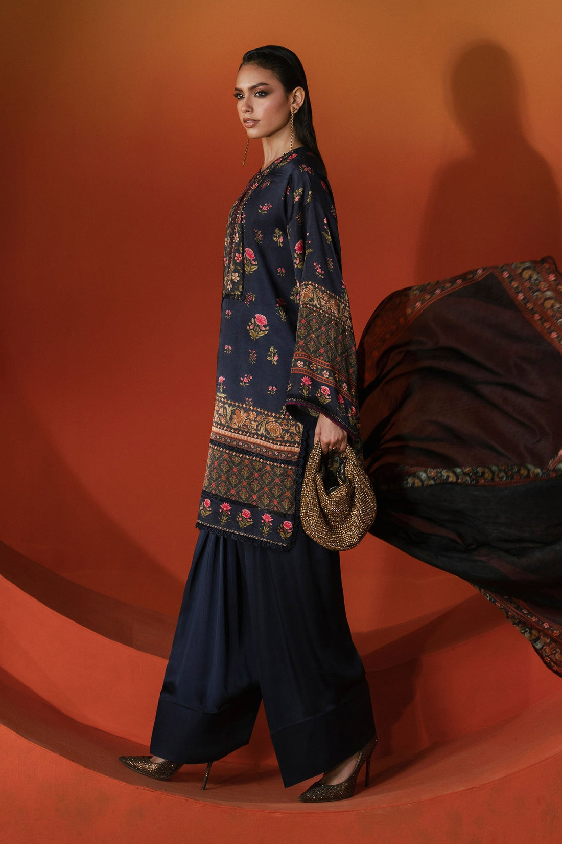 Maria B | Silk Prints | Satin Silk Suit SS-05