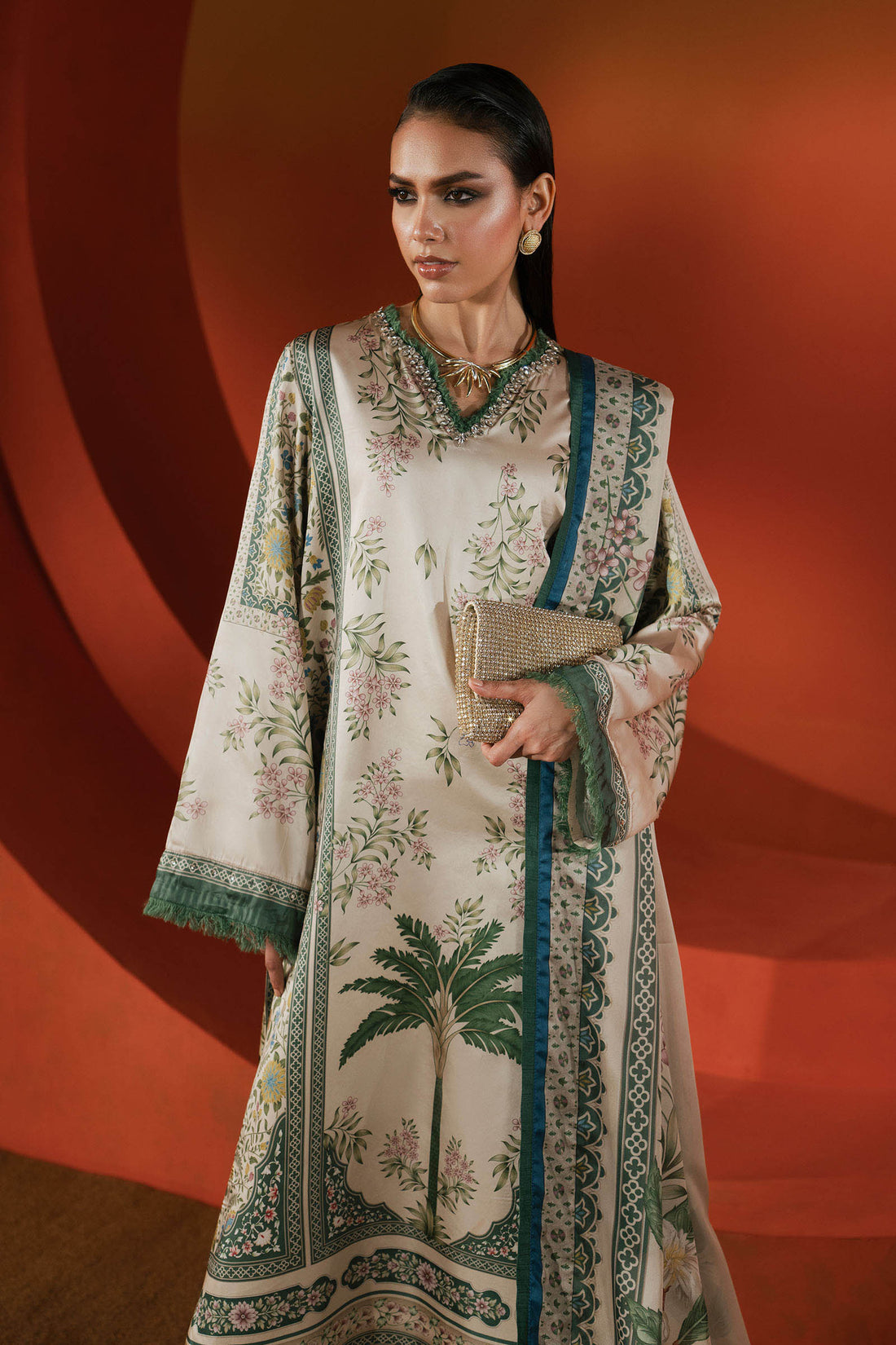 Maria B | Silk Prints | Satin Silk Suit SS-06