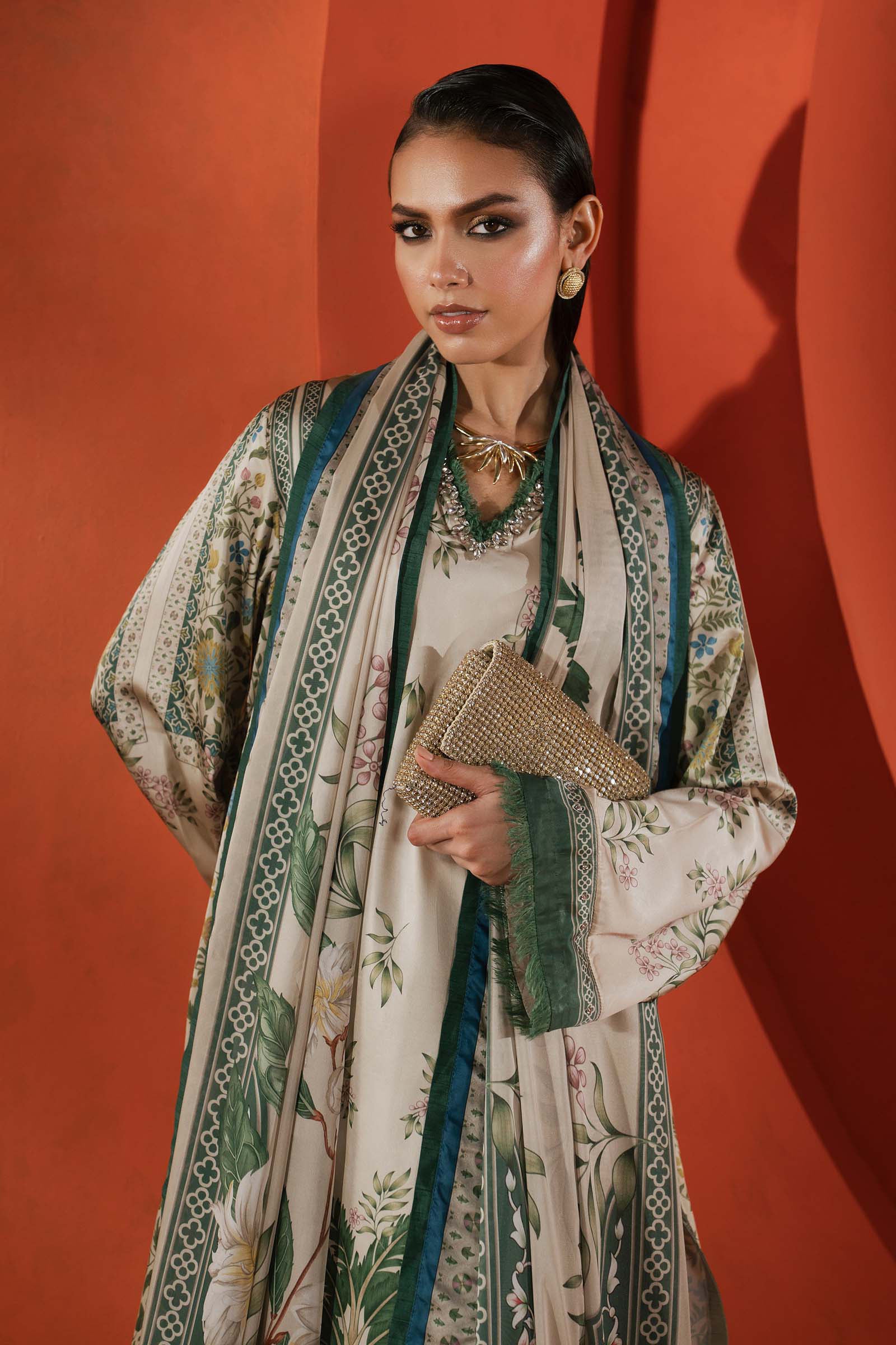Maria B | Silk Prints | Satin Silk Suit SS-06