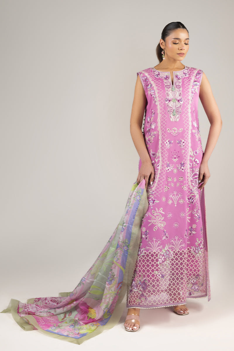 Mushq | Manaram Luxury Lawn 25 | Timeless Wave