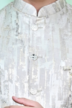 Mens cream Brocade waistcoat